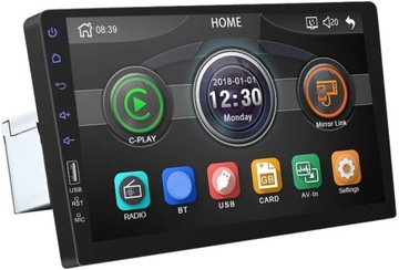 Radio ekran 9 cali 1 DIN samochodowy odtwarzacz MP5 FM Bluetooth MirrorLink