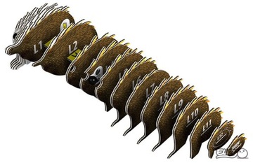 Ехидна Юджи. Эко-пазл 3D.