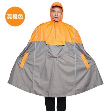 Hooded Rain Poncho Bicycle Waterproof Raincoats Cycling Jacket for Men
