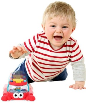 Игрушка для ползания беглого краба СО ЗВУКОМ И СВЕТОМ