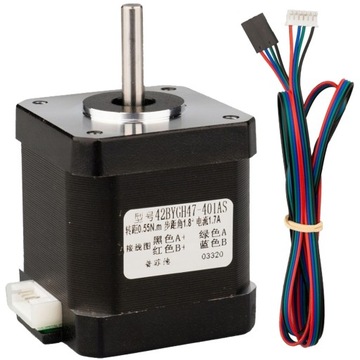 SILNIK KROKOWY Nema17 42BYGH47-401AS 0.55Nm 1.7A
