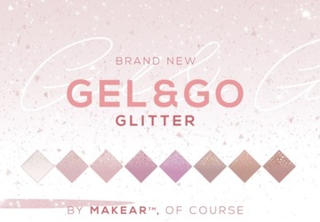 Makear GLITTER ROSE Gel&Go строительный гель 50мл