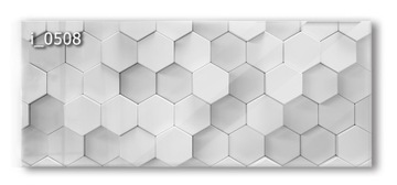 Panel szklany hartowany 120X50 HEKSAGONY kuchnia