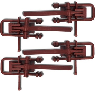 4x SPINACZ ZAMEK BURTY KOMPLET NA CAŁĄ PRZYCZEPĘ