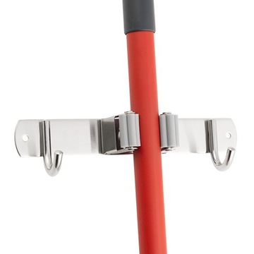 Вешалка-органайзер, устойчивый держатель для щеток, граблей и т. д. 190 х 29 мм.