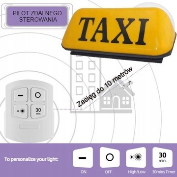 Беспроводная светодиодная лампа Rooster Taxi с дистанционным управлением