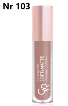 Golden Rose Soft Matte Matowa Pomadka w płynie 103
