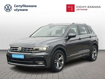 Volkswagen Tiguan II SUV 1.5 TSI EVO 150KM 2019 Volkswagen Tiguan R-line reflektory LED nawigacja podgrzewane fotele