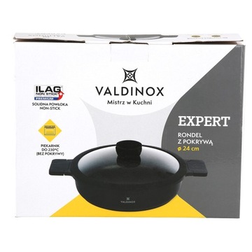 Zestaw garnków z powłoką premium do piekarnika Valdinox Expert 6 el