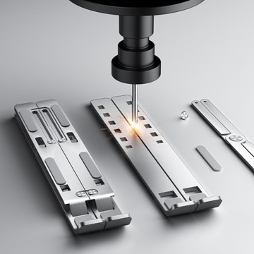 АЛЮМИНИЕВАЯ ПОДСТАВКА ДЛЯ НОУТБУКА РЕГУЛИРУЕМАЯ НАСТОЛЬНАЯ ПОДСТАВКА УНИВЕРСАЛЬНАЯ