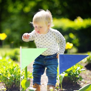 Флажки для разметки двора. Маленькие маркеры для разбрызгивания газона.
