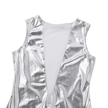 Women Sexy Holographic Mesh Front Bodysuit Rompers
