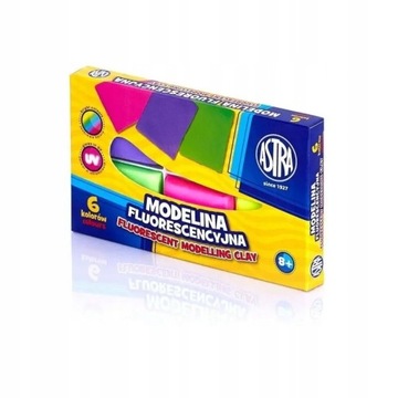 Modelina Fluorescencyjna ASTRA 6 Kolorów Ozdobna