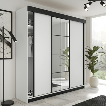 Шкаф-купе ФАРО с зеркалами - 200