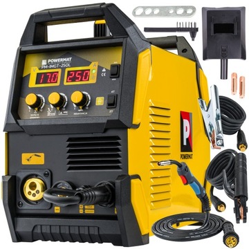SPAWARKA INWERTEROWA INWERTOROWA MIGOMAT PÓŁAUTOMAT MIG MAG MMA TIG 250A