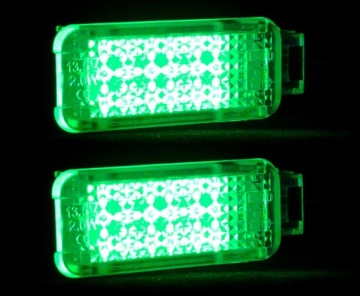 СВЕТОДИОДНЫЙ ДВЕРНОЙ ФОНАРЬ AUDI A3 A4 A5 A6 ЗЕЛЕНЫЙ