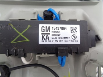 OPEL ASTRA K 13437064 LAMPA POLSTROVÁNÍ