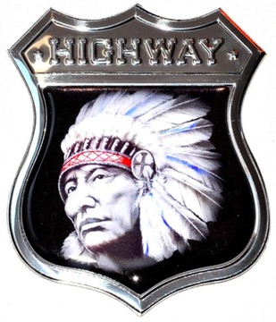 NAKLEJKA EMBLEMAT ALU INDIANIN INDIANA