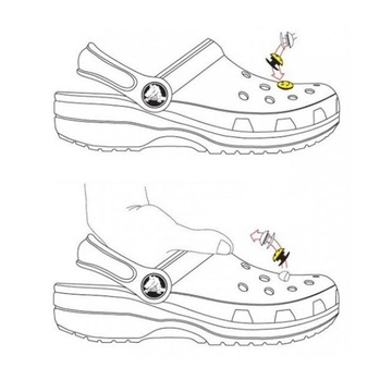 Булавка для обуви Crocs, украшение, пищевая булавка