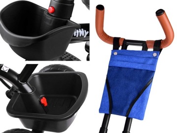 Детский трехколесный велосипед Tiny Bike 3в1 с крышей ПОВОРОТНЫЙ SP0650