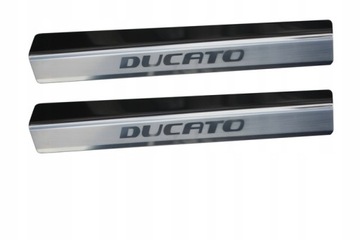 NAKŁADKI PROGI FIAT DUCATO 2007+ STAL NIERDZEWNA