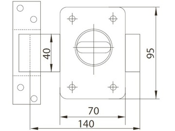 T99 ВЕРХНИЙ ЗАМОК СО ВСТАВКОЙ GERDA RIM H-PLUS ПОСЛЕДНЯЯ ДВЕРЬ