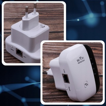 УСИЛИТЕЛЬ СИГНАЛА Wi-Fi МОЩНЫЙ ПОВТОРИТЕЛЬ 300 МБ/С 2 РЕЖИМА ФУНКЦИЯ WPS