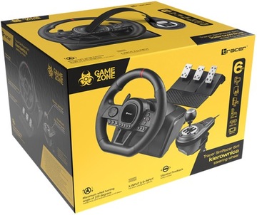 Kierownica pedały TRACER SimRacer 6in1 PC PS4 PS3 Xone X360 SWITCH