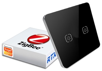 Włącznik Światła Dotyk Szkło 2P ZigBee TUYA #bez N