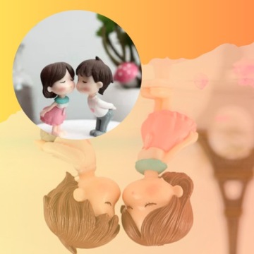 УКРАШЕНИЕ ПРИБОРНОЙ ПАНЕЛИ АВТОМОБИЛЯ ФИГУРКИ ПОДАРОК ДЕНЬ СВЯТОГО ВАЛЕНТИНА ПАРА ПОЦЕЛУЙ