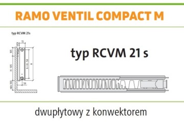 PURMO RAMO RCVM21 500x500 CVM 21 Средний ГРАФИТ