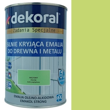 EMAKOL DO DREWNA I METALU MIĘTOWY POŁYSK 0,9L