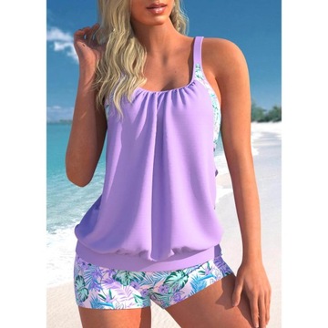 Women Fashion Swimsuit Two Pieces Set Tankini Summ