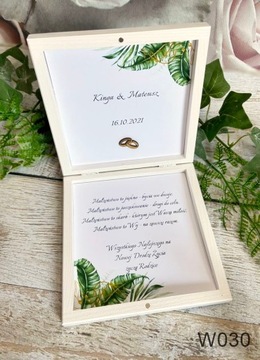 Свадебный сувенир, копилка, белая графика