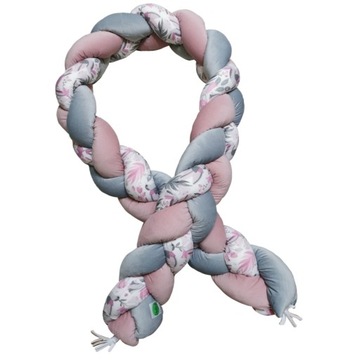 Ochraniacz warkocz pleciony 200cm velvet minky 20w