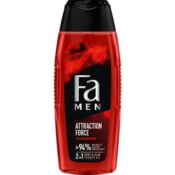 Fa Men Attraction Force żel pod prysznic z formułą 2w1 z feromonami o