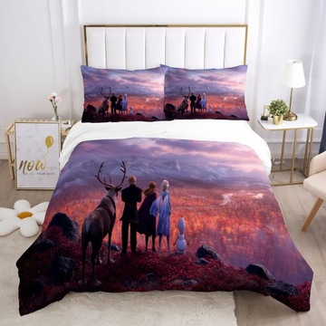 Pościel dziecięca 160x200 Kraina Lodu Anna Elsa