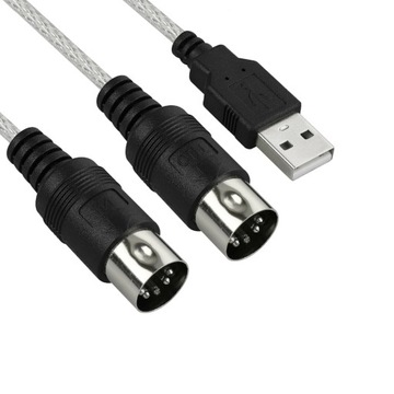 MIDI IN - MIDI OUT USB-адаптер ИНТЕРФЕЙС 5 DIN 16-канальный адаптерный кабель