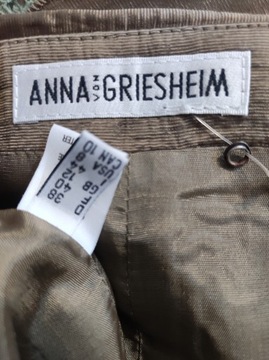 Anna von Griesheim spódniczka jedwabna z szarfą 38