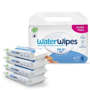 4x60 шт WaterWipes Био ВЛАЖНЫЕ САЛФЕТКИ ДЛЯ ДЕТСКОЙ ГИГИЕНИИ 240x