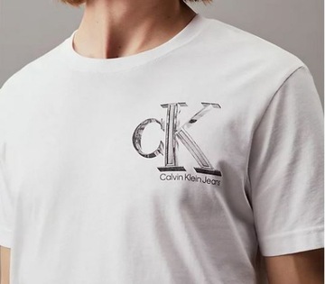 Calvin Klein Jeans t-shirt J30J325498 YAF biały M