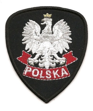 orzeł emblemat PL naszywka aplikacja termo Polska haft godło