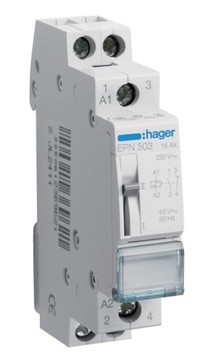 HAGER Przekaźnik bistabilny 48VAC/24VDC 1NO+1NC 16A EPN503