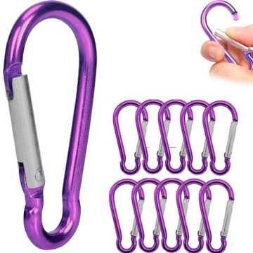 KARABIŃCZYK KARABINEK ZAPIĘCIE DO KLUCZY 10x