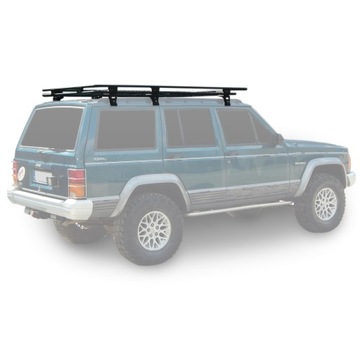 Багажник на крышу Jeep Cherokee XJ с сеткой D-G4x4, сплошная корзина на крыше