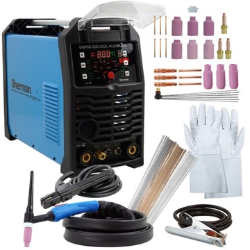 Spawarka Sherman TIG 200 Multi Puls 230v AC DC