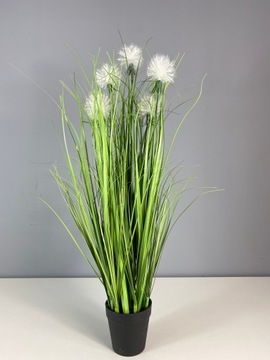 TRAWA SZTUCZNA ROŚLINA W DONICZCE FEJKA DMUCHAWCE