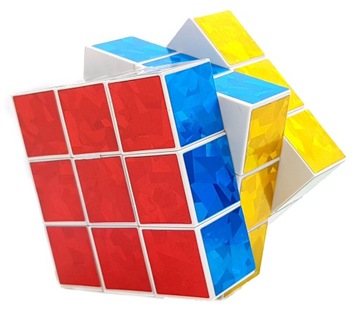 KOSTKA 3x3x3 UKŁADANKA ASYMETRYCZNA BŁYSZCZĄCA