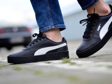 ЖЕНСКАЯ СПОРТИВНАЯ ОБУВЬ PUMA, ЧЕРНАЯ CARINA, РАЗМЕР 37,5