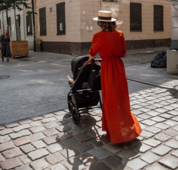 КОЛЯСКА MUUVO QUICK POLAND ДО 22 КГ + СУМКА ИЗ ФОЛЬГИ, МОСКИТНАЯ СЕТКА ROCKY GREY